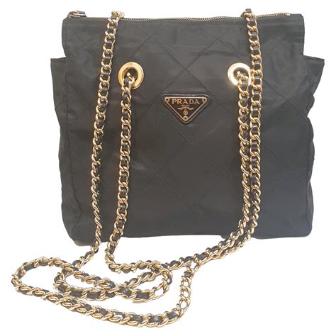 prada belle studded leather black gold|prada re nylon crossbody bag.